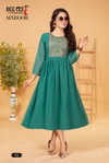 Sindoor By Dee Cee Palin Georgette Kurtis Wholesale Market In Surat With Price